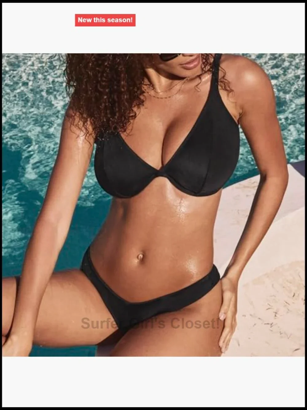 Underwire Plunge Bikini Top with Convertible Straps